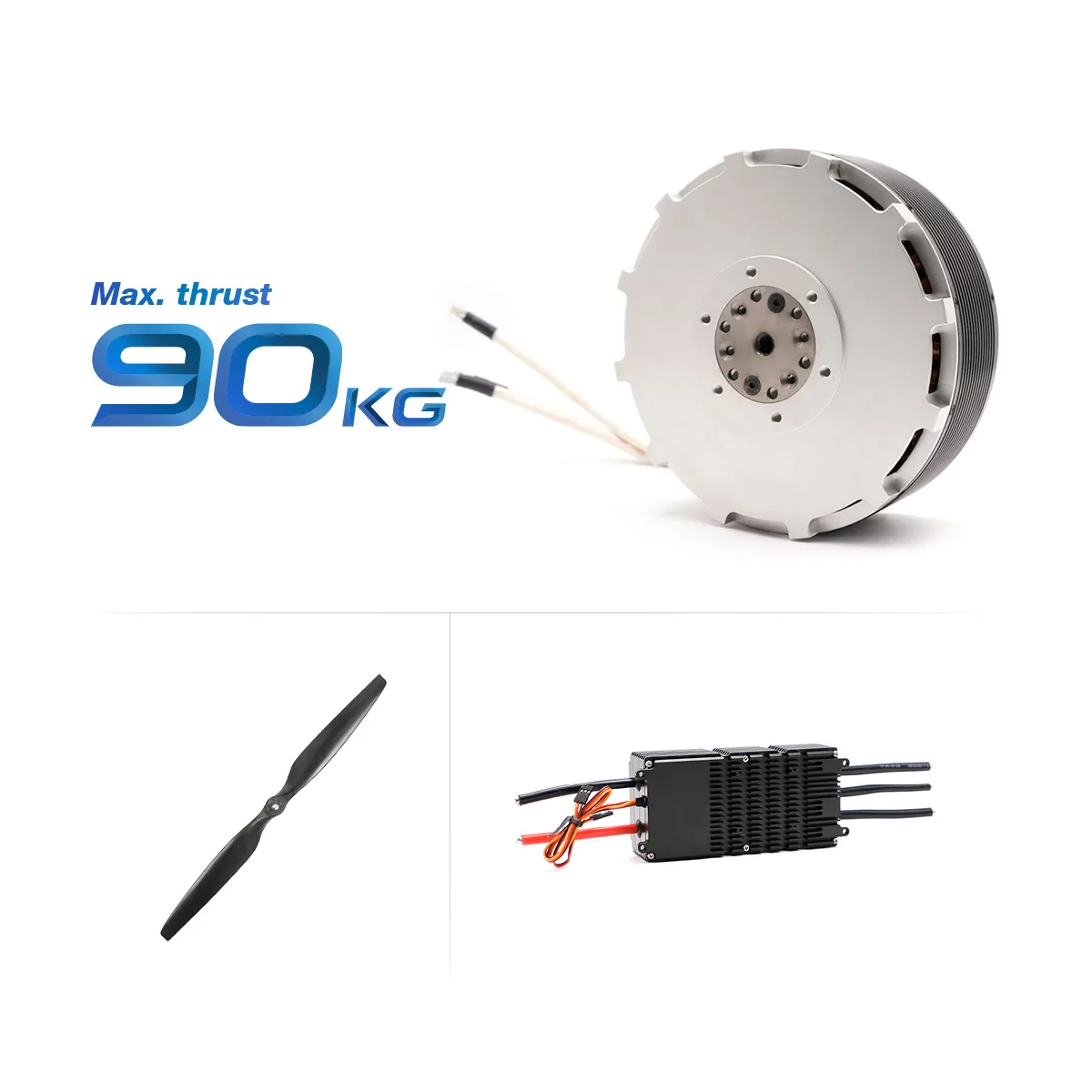 Drone Propeller - มอเตอร์ไร้แปรงถ่านกำลังสูง 90 กิโลกรัม รุ่น 20280 พร้อม