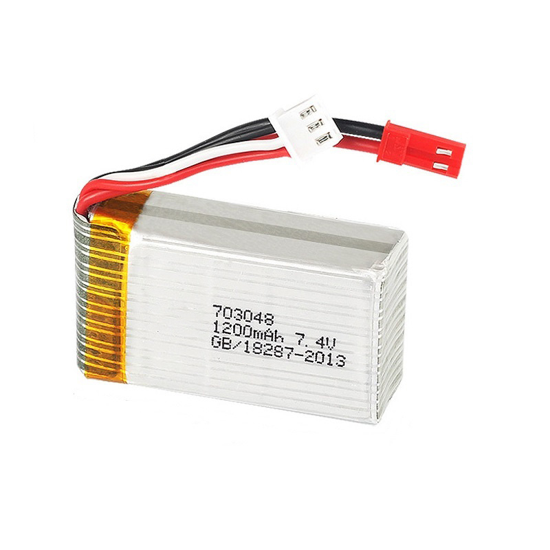 แบตเตอรี่ลิโป 2S 7.4V 1200mAh  - Eachine Drone E010 บทวิจารณ์และราคา